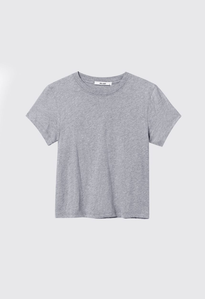 Jac + Jack Baby Pima Cotton Tee - Grey Marle